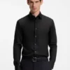 Slim-fit shirt in easy-iron cotton poplin Slim-fit shirt in easy-iron cotton poplin