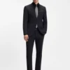 Slim-fit shirt in easy-iron cotton poplin Slim-fit shirt in easy-iron cotton poplin