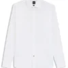 Slim-fit shirt in easy-iron cotton poplin Slim-fit shirt in easy-iron cotton poplin