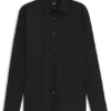 Slim-fit shirt in easy-iron cotton poplin Slim-fit shirt in easy-iron cotton poplin