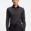 Slim-fit shirt in Italian-made cotton
