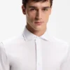 Slim-fit shirt in Italian-made cotton