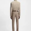 Slim-fit shirt in Italian-made cotton-blend poplin
