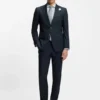 Slim-fit shirt in Italian-made cotton chambray
