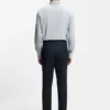 Slim-fit shirt in Italian-made cotton chambray