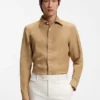 Slim-fit shirt in Italian-made linen