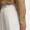 Slim-fit shirt in Italian-made linen