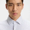 Slim-fit shirt in Italian-made performance-stretch fabric