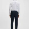 Slim-fit shirt in Italian-made performance-stretch fabric