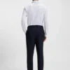 Slim-fit shirt in Italian-made performance-stretch fabric