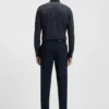 Slim-fit shirt in Italian-made performance-stretch fabric