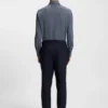 Slim-fit shirt in Italian-made performance-stretch fabric