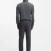 Slim-fit shirt in Italian-made performance-stretch fabric