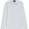 Slim-fit shirt in Italian-made performance-stretch fabric