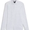 Slim-fit shirt in Italian-made performance-stretch fabric