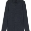Slim-fit shirt in Italian-made performance-stretch fabric