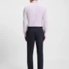 Slim-fit shirt in Italian-made performance-stretch jersey