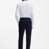 Slim-fit shirt in Italian-made performance-stretch jersey