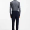 Slim-fit shirt in Italian-made performance-stretch jersey