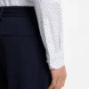 Slim-fit shirt in Italian-made performance-stretch jersey