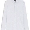 Slim-fit shirt in Italian-made performance-stretch jersey