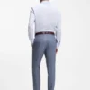 Slim-fit shirt in Italian-made structured cotton