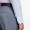 Slim-fit shirt in Italian-made structured cotton