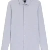 Slim-fit shirt in Italian performance-stretch jersey