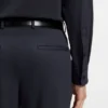 Slim-fit shirt in Italian performance-stretch seersucker