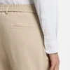 Slim-fit shirt in Italian performance-stretch seersucker