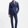 Slim-fit shirt in linen-blend twill