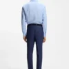 Slim-fit shirt in linen-blend twill