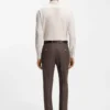 Slim-fit shirt in linen-blend twill