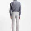 Slim-fit shirt in linen-blend twill