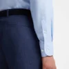 Slim-fit shirt in linen-blend twill