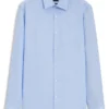 Slim-fit shirt in linen-blend twill