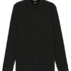 Slim-fit shirt in melange stretch cotton