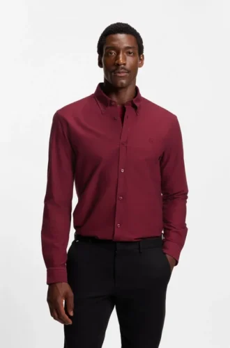 Slim-fit shirt in Oxford cotton