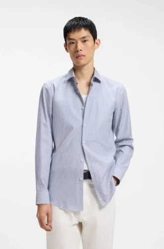 Slim-fit shirt in Oxford cotton