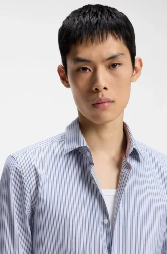 Slim-fit shirt in Oxford cotton