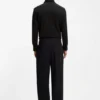 Slim-fit shirt in performance-stretch jacquard