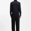 Slim-fit shirt in performance-stretch jacquard