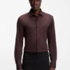 Slim-fit shirt in performance-stretch jersey
