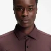 Slim-fit shirt in performance-stretch jersey