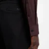 Slim-fit shirt in performance-stretch jersey