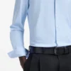 Slim-fit shirt in performance-stretch jersey
