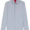 Slim-fit shirt in performance-stretch jersey
