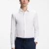 Slim-fit shirt in performance-stretch twill