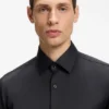 Slim-fit shirt in performance-stretch twill