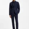 Slim-fit shirt in performance-stretch twill